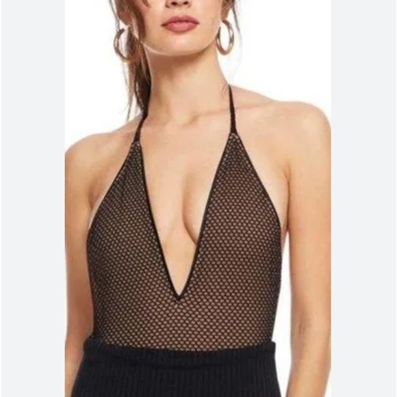 Cosmopolitan Dress The Population Bridgette Mesh Fully lined Deep V body… - Picture 2 of 11